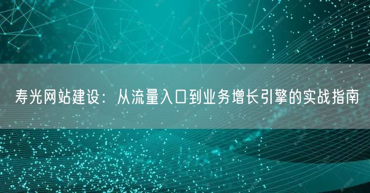 寿光网站建设：实战指南，助力企业流量与业务双增长